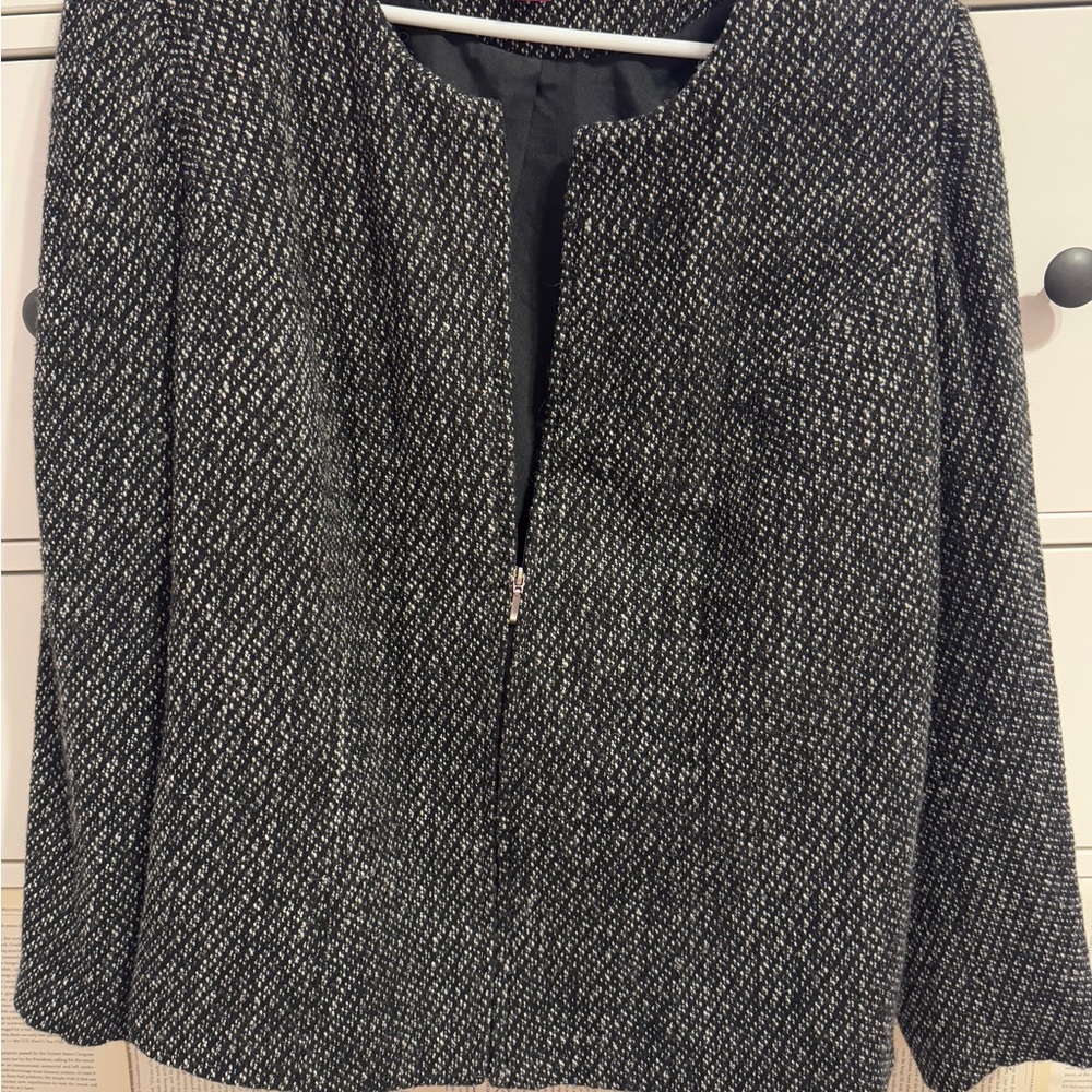 Elegant Black and White Women's Jacket